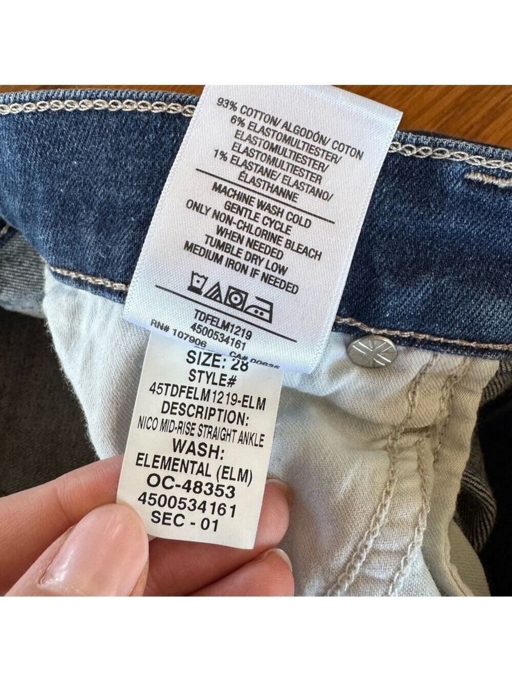 Hudson Jeans Nico Elemental Nico Mid-Rise Straight Ankle Size 28 - Picture 11 of 13